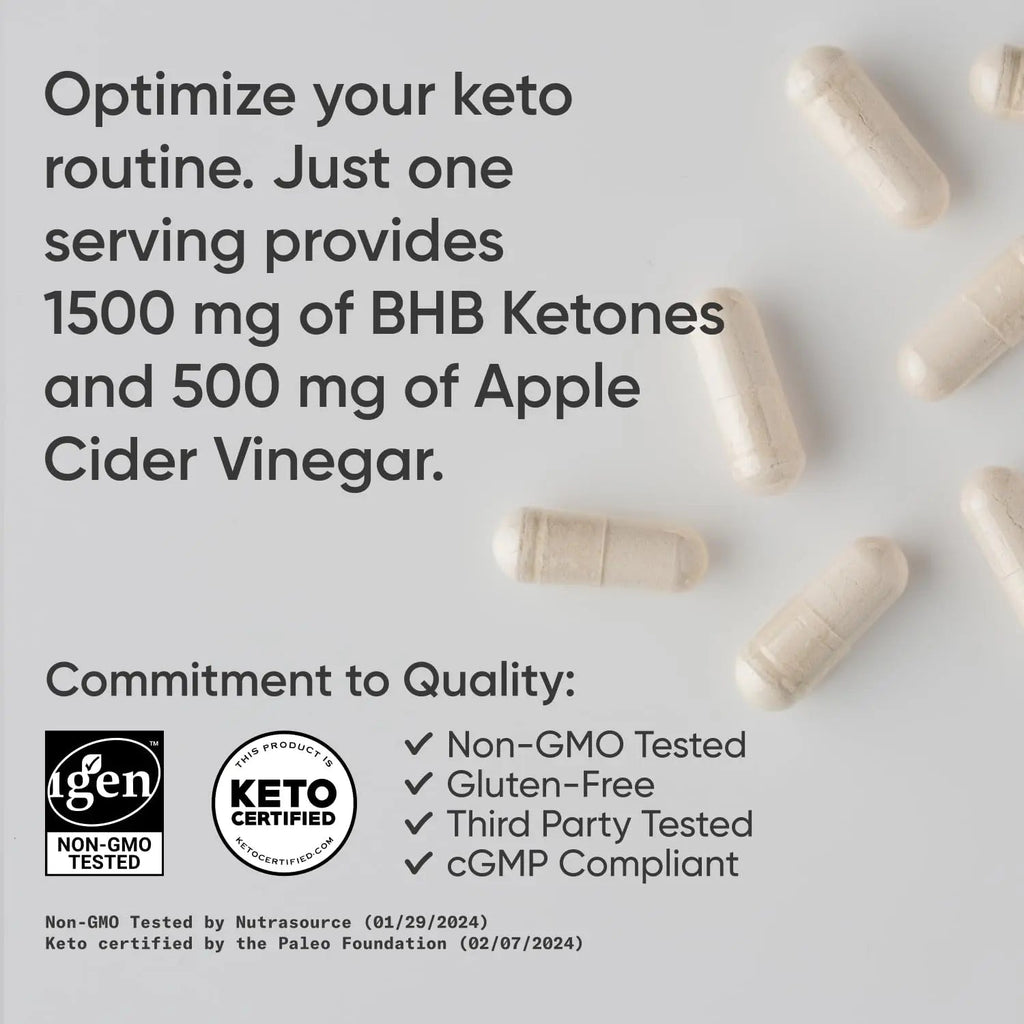 Sports Research® Keto ACV Capsules - Diet Kit System with 500mg of Apple Cider Vinegar - TrustMedUSA