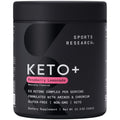 Sports Research® Keto Plus Exogenous Ketones with goBHB® - Premium Keto Powder Supporting Ketosis, Energy & Cognitive Function - Keto Certified · Vegan Friendly · 30 Servings (Raspberry Lemonade) - Maple Wellness Supplements