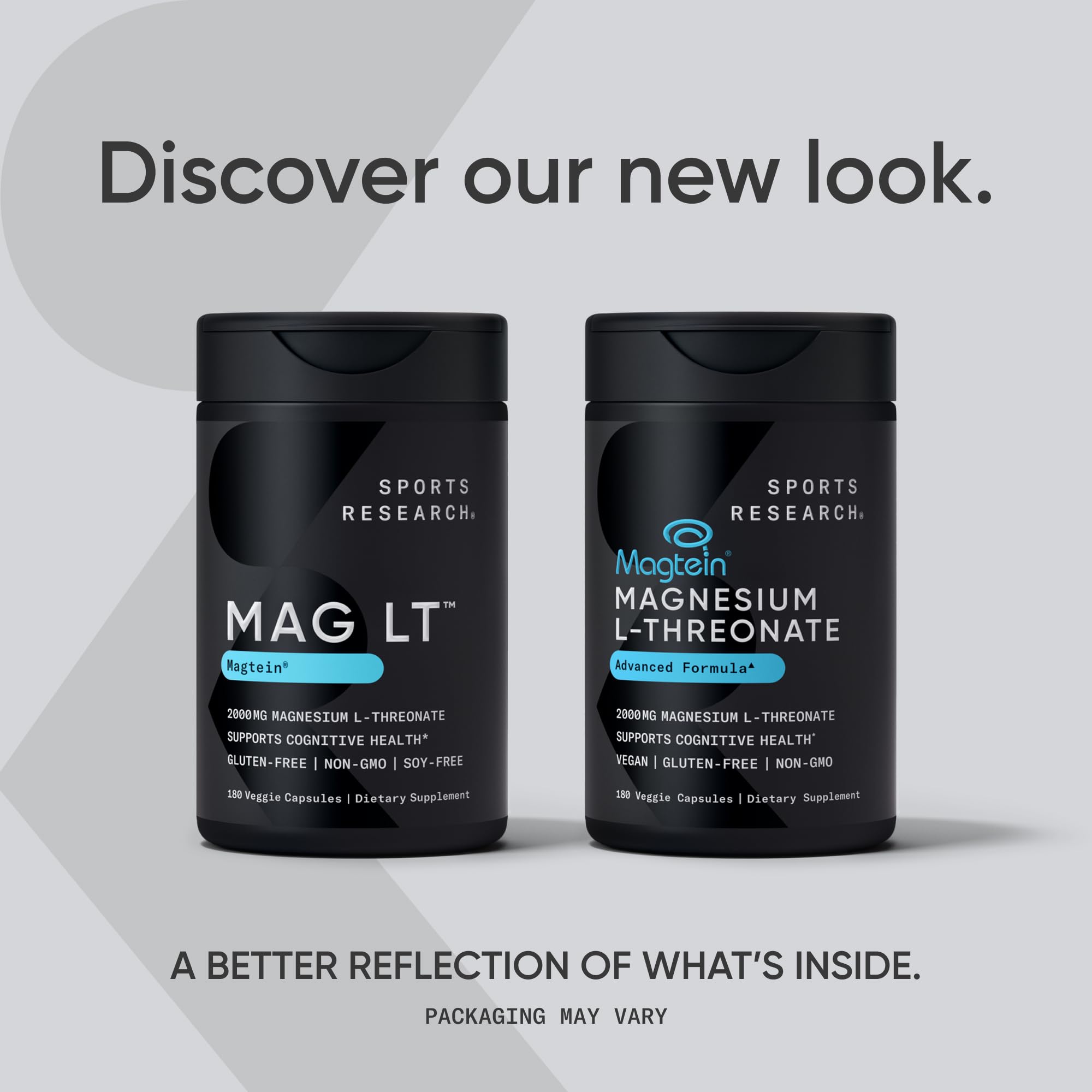Sports Research® Magnesium L-Threonate Capsules 2000mg - High-Absorption Magtein® for Enhanced Brain Health, Memory, Focus & Restful Sleep Support - Vegan · Non-GMO · Gluten Free - 90 Count - Maple Wellness Supplements
