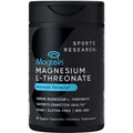 Sports Research® Magnesium L-Threonate Capsules 2000mg - High-Absorption Magtein® for Enhanced Brain Health, Memory, Focus & Restful Sleep Support - Vegan · Non-GMO · Gluten Free - 90 Count - Maple Wellness Supplements