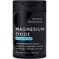 Sports Research® Magnesium Oxide 420mg with Coconut MCT Oil - Magnesium Supplement for Muscle, Nerve, and Bone Support* - Gluten-Free, Non-GMO - 90 Softgels - Maple Wellness Supplements