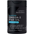 Sports Research® Omega-3 Fish Oil 1250 - Triple Strength Fish Oil Supplement from Wild Alaska Pollock - MSC Certified Sustainable - TrustMedUSA