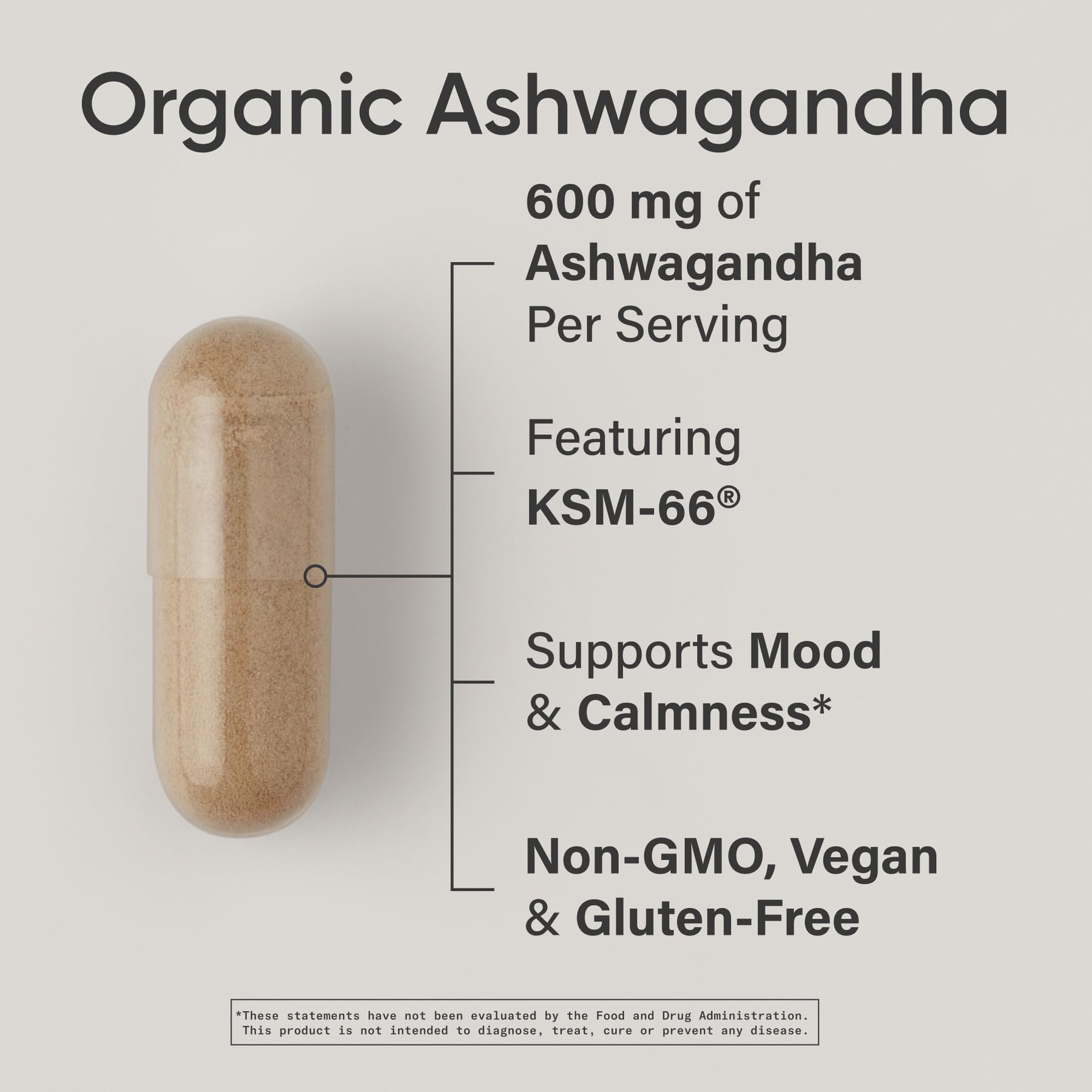 Sports Research® Organic Ashwagandha – Adaptogen for Relaxation, Calm & Sleep Support – Made with Organic KSM-66® – 600 mg – Non-GMO Verified, Gluten-Free, Certified Vegan – 90 Veggie Capsules - Maple Wellness Supplements