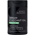 Sports Research® Organic Coconut Oil Capsules 3000MG - Cold Pressed Extra Virgin Coconut Oil with Medium Chain Triglycerides (MCTs) - Vegan Friendly & Non-GMO Verified - 120 Softgels - Maple Wellness Supplements