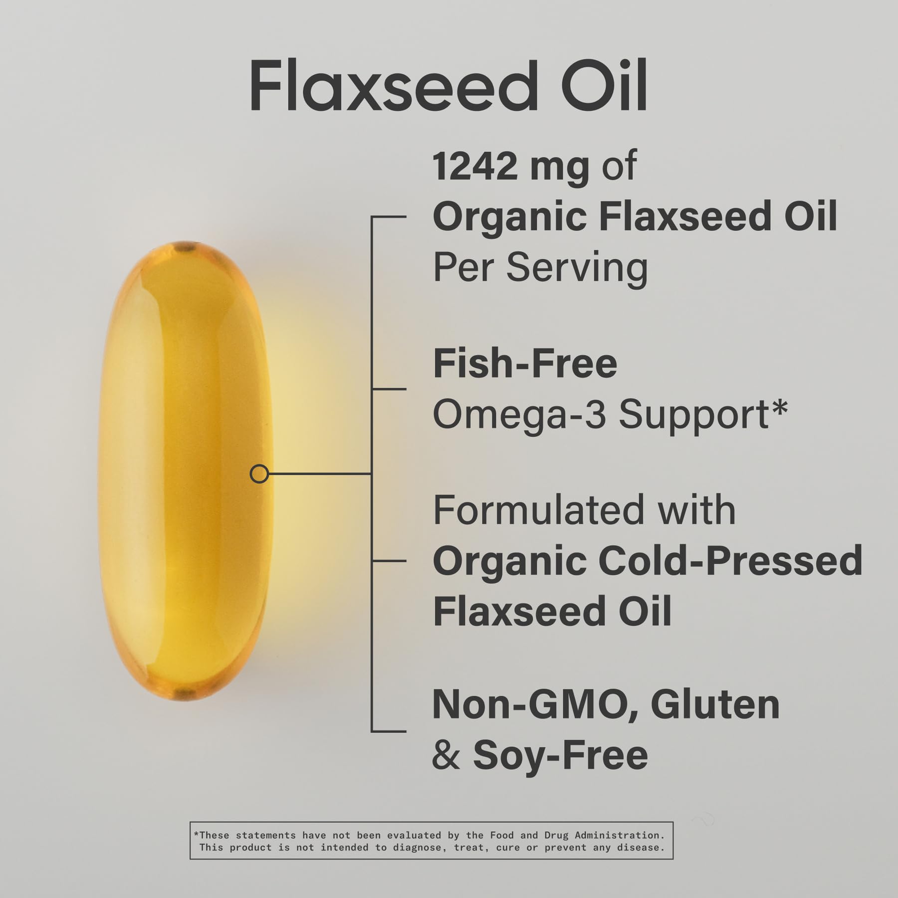 Sports Research Organic Flaxseed Oil Softgels 1242mg - Plant Based Omega 3 Supplement with 720mg ALA for Women & Men - Non-GMO, Soy & Gluten Free (200 Count) - Maple Wellness Supplements