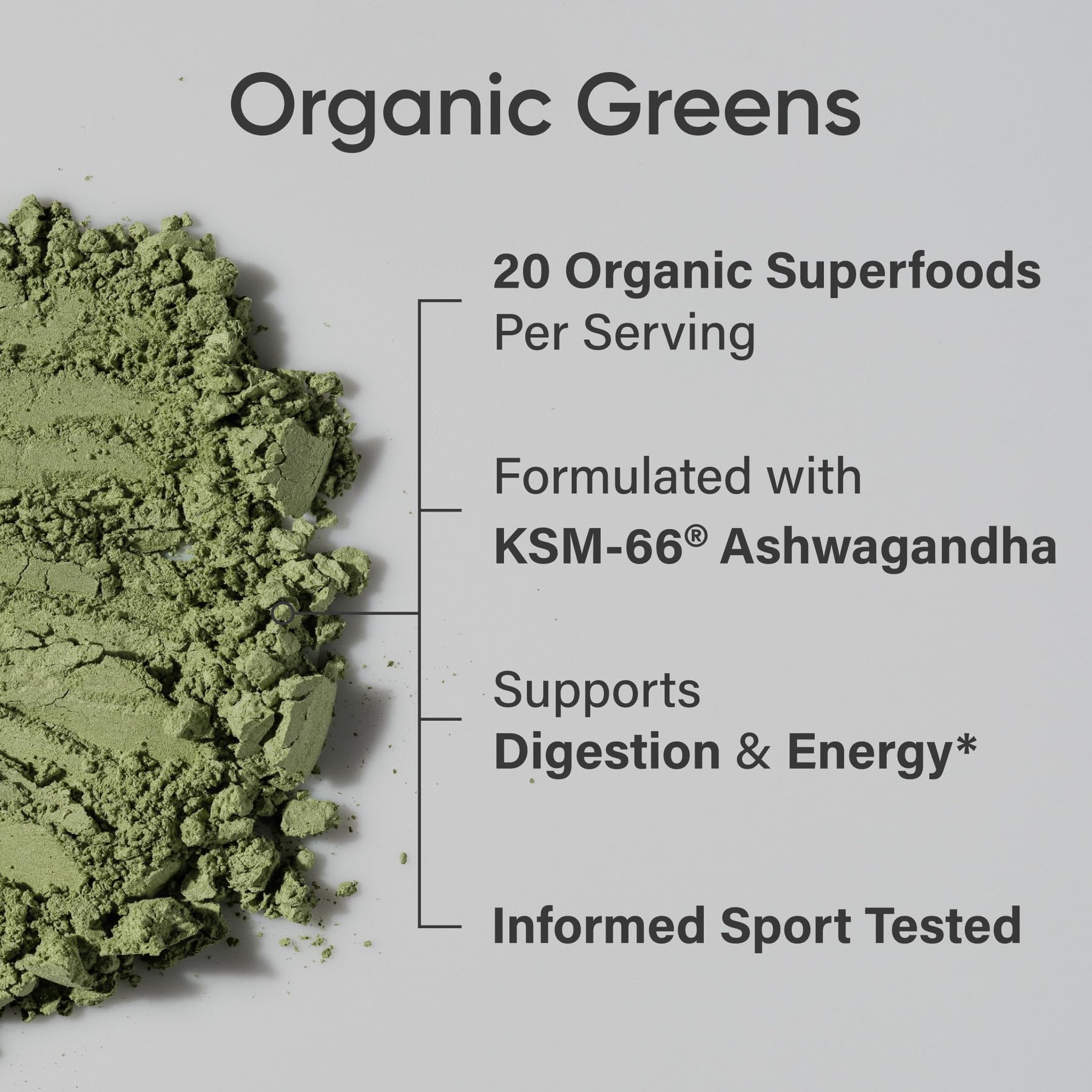 Sports Research® Organic Greens Superfood Powder w/Spirulina & Chlorella, Adaptogens, Enzymes, Probiotics & 8 VIT Bs for Gut & Mood Support* - Vegan, Sugar-Free & Low-Cal Original 30 Servings - Maple Wellness Supplements