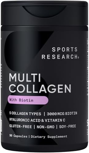 Sports Research® Supplements for Women Pack - Phytoceramides 350mg for Healthy Skin and Hydration + Biotin-Infused Collagen Peptides Complex - Maple Wellness Supplements