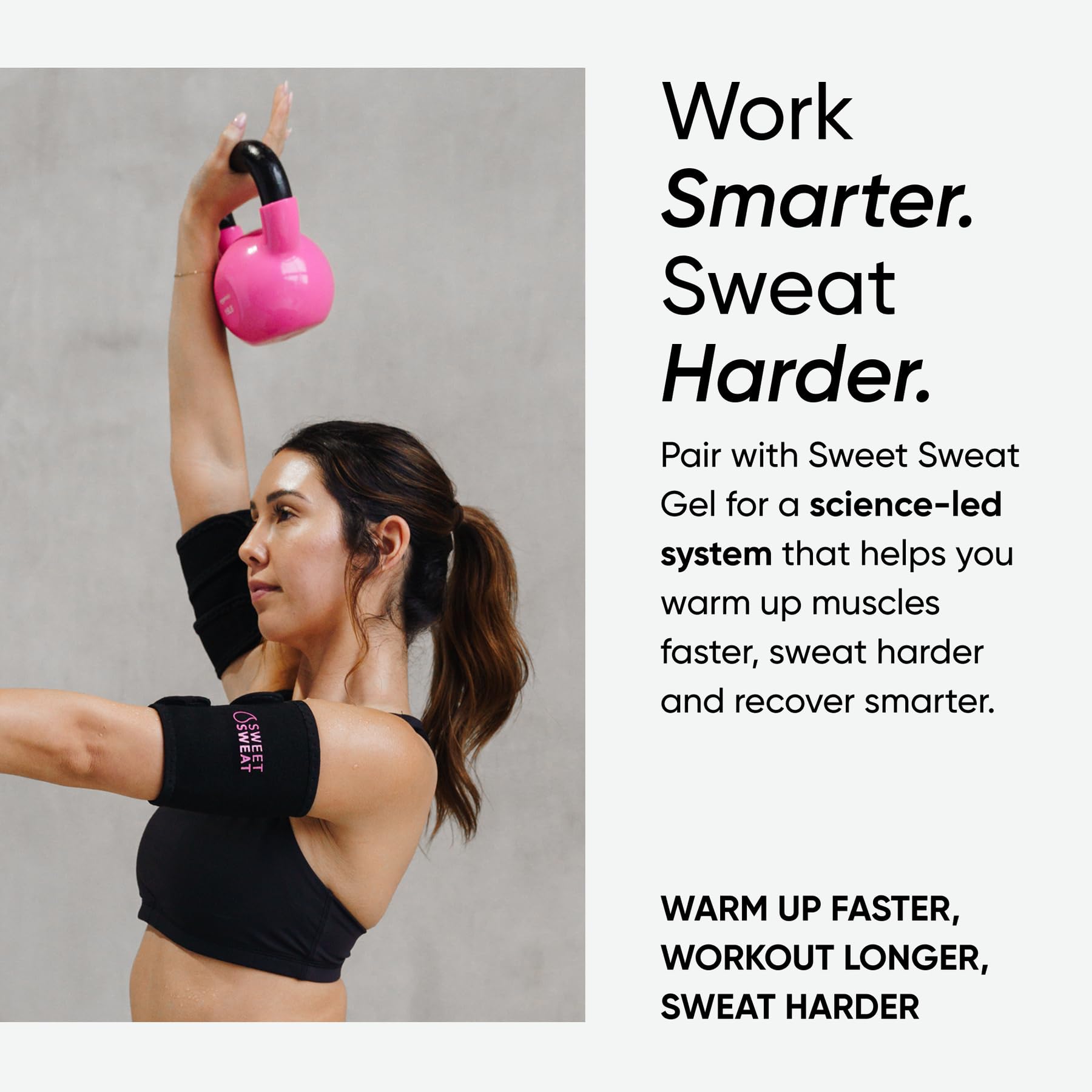 Sports Research Sweet Sweat® Arm Trimmers - Premium Sweat-Enhancing Arm Wraps for Women & Men - 3 Adjustable Sizes - Maple Wellness Supplements