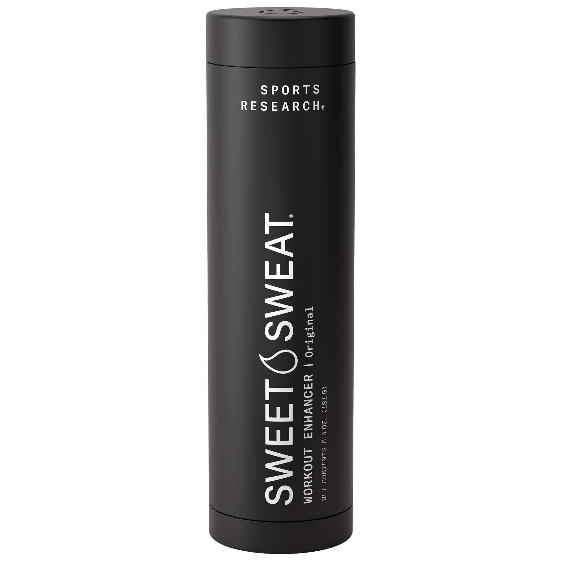 Sports Research® Sweet Sweat Black Waist Trimmer 'Xtra-Coverage' Belt (Size - Large), Multi Flavor Hydrate Electrolytes (16x Pack) and Original Workout Enhancer Roll-On Gel Stick - Maple Wellness Supplements