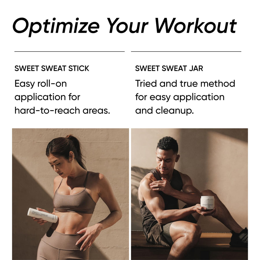 Sports Research Sweet Sweat Coconut Workout Enhancer Gel - Maximize Your Exercise & Sweat Faster - 13.5oz Jar - Maple Wellness Supplements