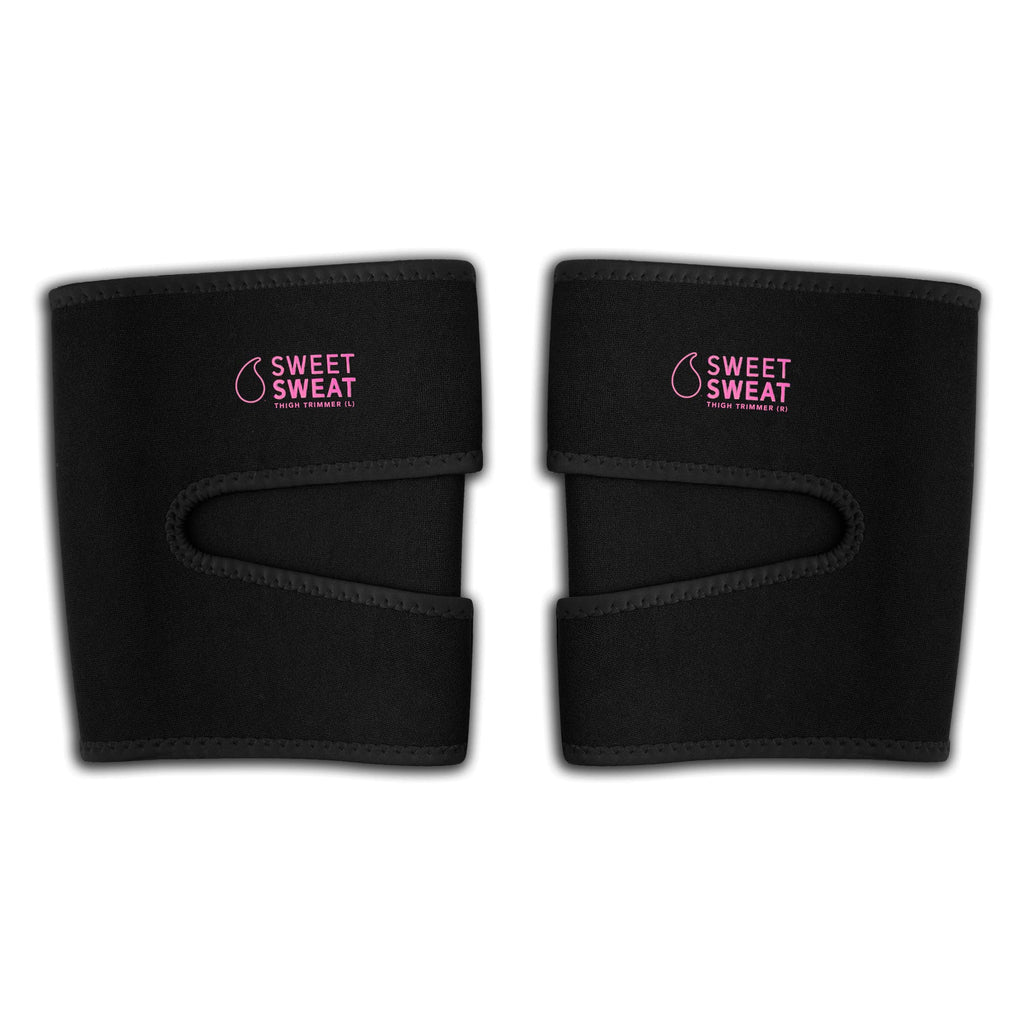 Sports Research Sweet Sweat Thigh Trimmers for Men & Women Increases Sweat & Activity to the Thighs during Exercise (Pink Logo, Medium) - Maple Wellness Supplements