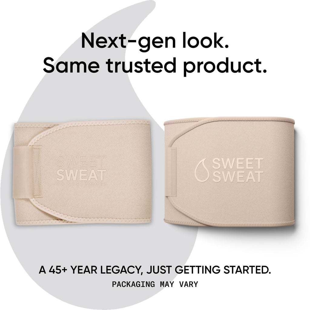 Sports Research Sweet Sweat Toned Waist Trimmer for Women and Men | Premium Waist Trainer Belt to 'Tone' your Stomach Area (Quartz, Small) - Maple Wellness Supplements