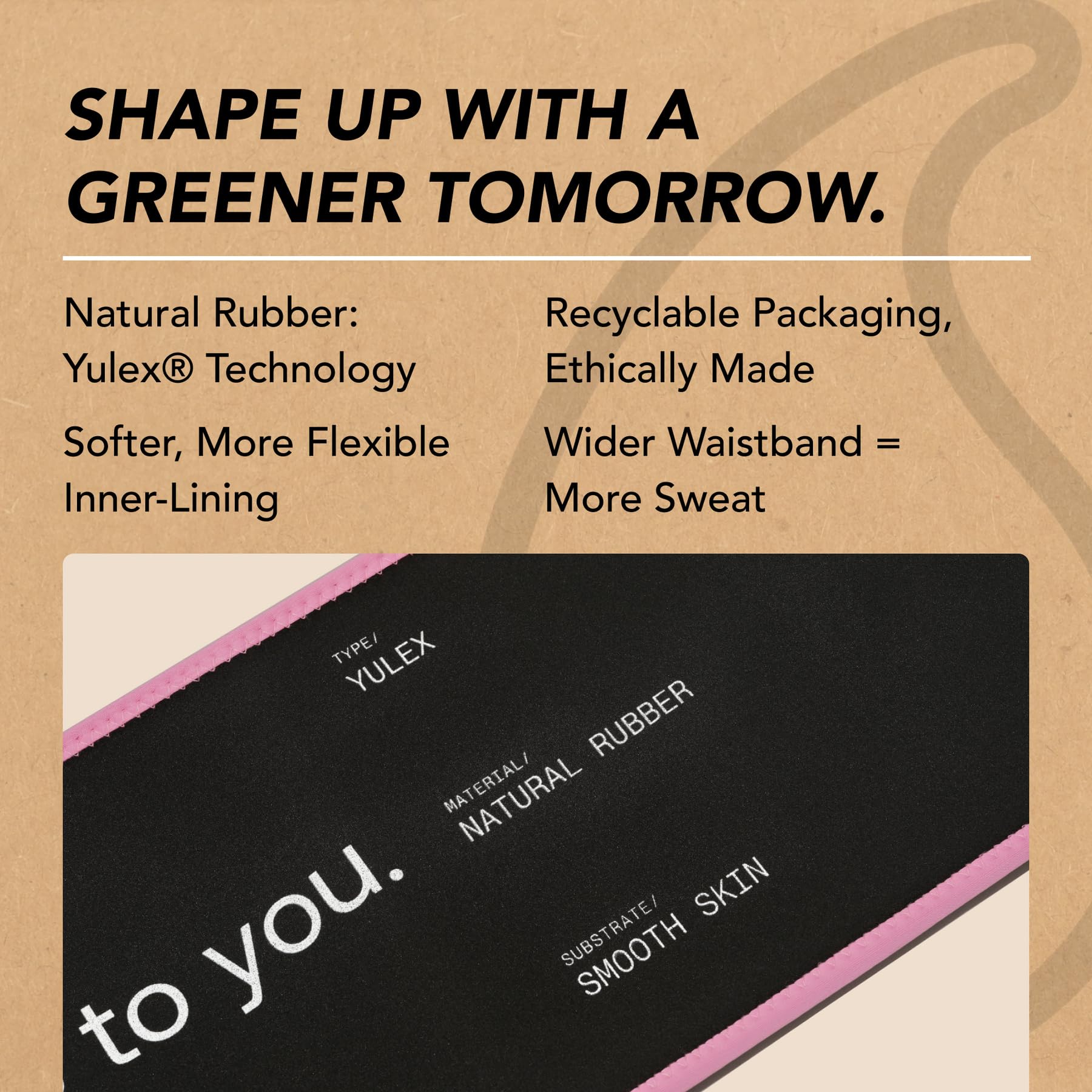 Sports Research Sweet Sweat Waist Trimmer 'Eco Series' - Premium Waist Trainer Ab Belt with Yulex Technology - Eco Friendly · Adjustable Fit · Neoprene Free - XL Pink - Maple Wellness Supplements