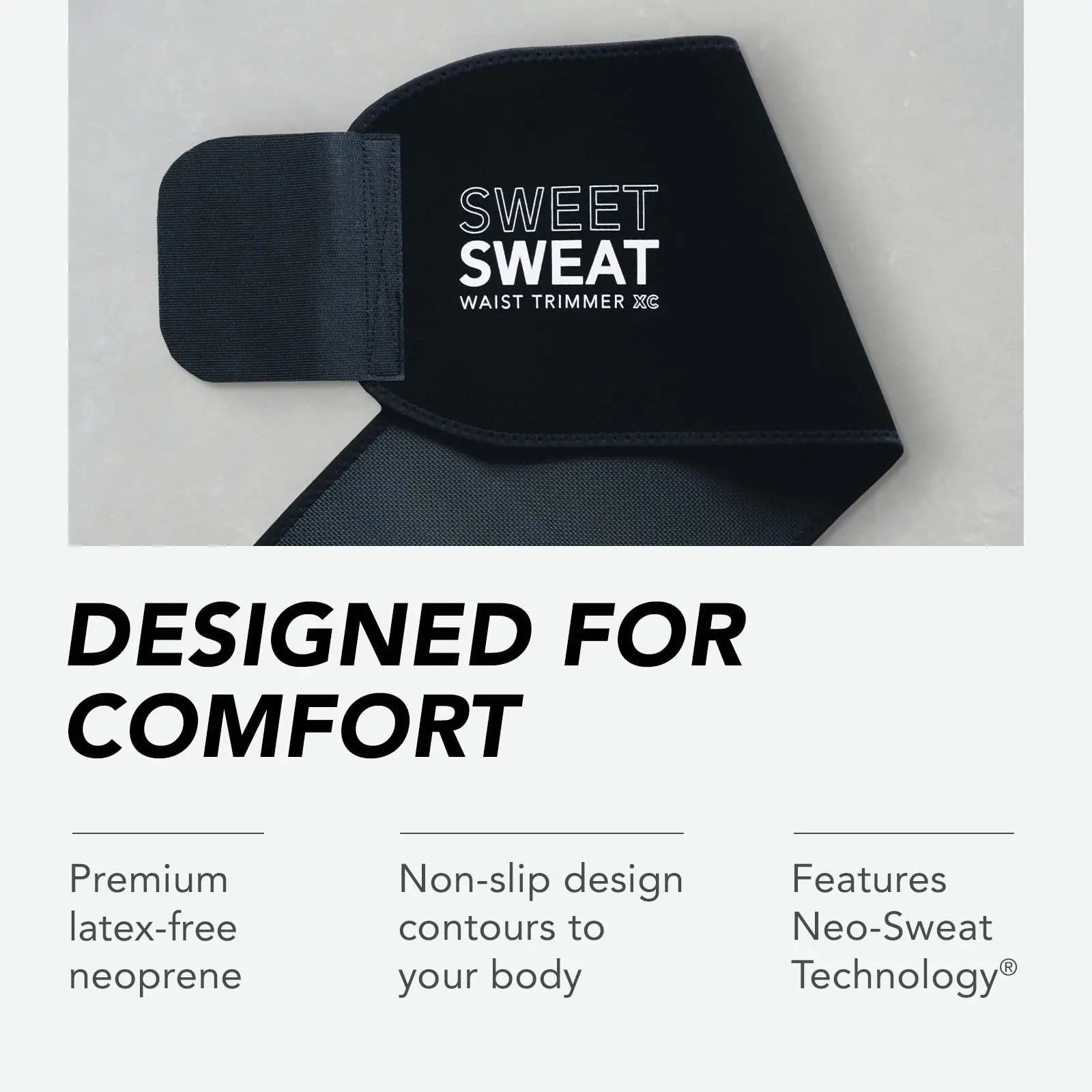 Sports Research Sweet Sweat Waist Trimmer Get More from Your Workout - Medium - TrustMedUSA