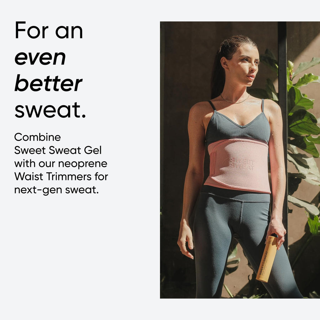Sports Research Sweet Sweat Workout Enhancer Roll-On Gel Stick - Sweat Harder and Faster, Helps Promote Water Weight Loss, Use with Sweet Sweat Waist Trimmer - Maple Wellness Supplements