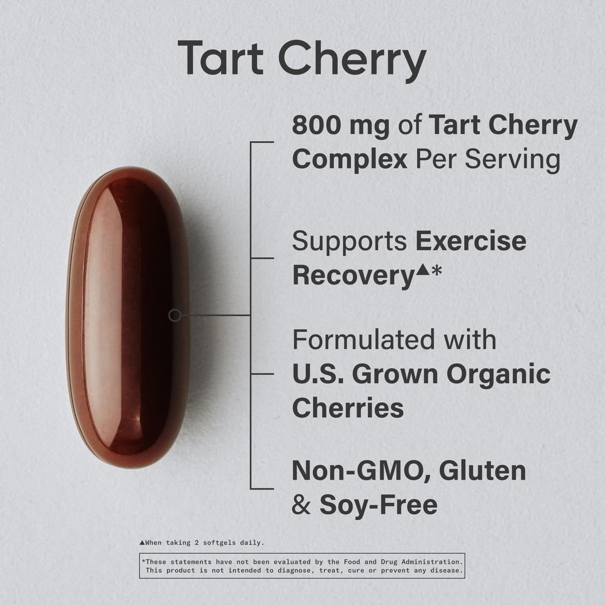 Sports Research Tart Cherry Capsules - Made from Montmorency Tart Cherries - Non-GMO & Gluten Free - 60 Liquid Softgels - Maple Wellness Supplements