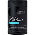 Sports Research® Total Omega-3 Fish Oil 2200mg - Made from Antarctic Krill w/Astaxanthin, Wild Sockeye Salmon & Alaska Pollock - 960mg of EPA & DHA - 120 Softgels - Maple Wellness Supplements