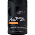 Sports Research® Turmeric Curcumin C3 Complex® w/BioPerine Black Pepper Extract & Organic Coconut Oil - Standardized 95% Curcuminoids · Non-GMO · Gluten Free - 120 Count Softgels - Maple Wellness Supplements