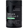 Sports Research Vegan Omega-3 Fish Oil Alternative from Algae Oil - Highest Levels of Vegan DHA & EPA Fatty Acids | Non-GMO Tested & Vegan Certified - 60 Veggie Softgels (Carrageenan Free) - Maple Wellness Supplements