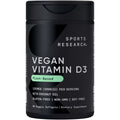 Sports Research Vegan Vitamin D3 5000IU (125 mcg) with Coconut Oil | 100% Plant-Based Vitamin D for Bone, Joint & Immune Support | Carrageenan Free, Vegan Certified & Non-GMO Verified (60 Softgels) - Maple Wellness Supplements