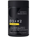 Sports Research Vegan Vitamin D3 + K2 Supplement with Organic Coconut Oil - 5000iu - TrustMedUSA
