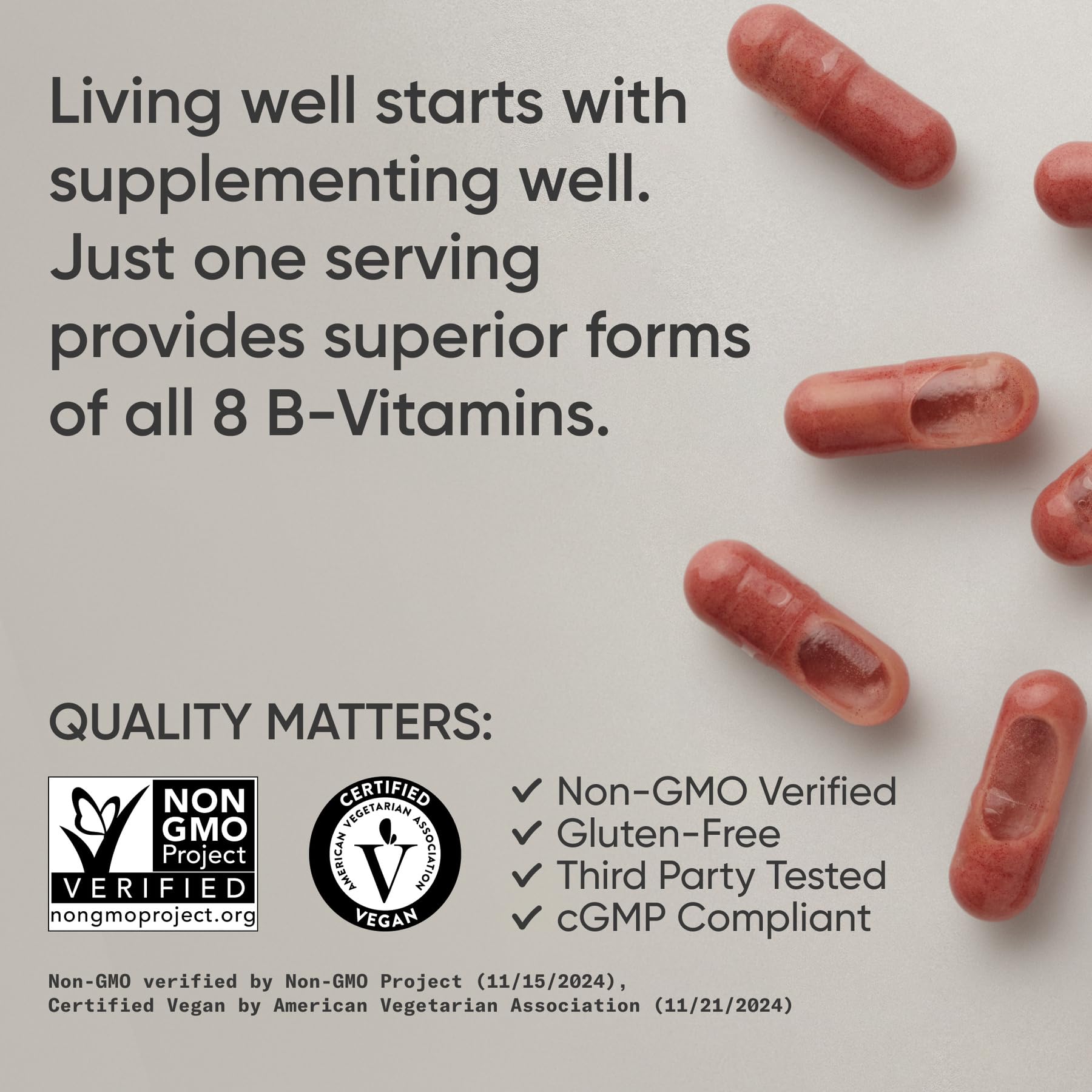 Sports Research Vitamin B-Complex - Full Spectrum of B Vitamins - 90 Liquid Veggie Capsules - Maple Wellness Supplements