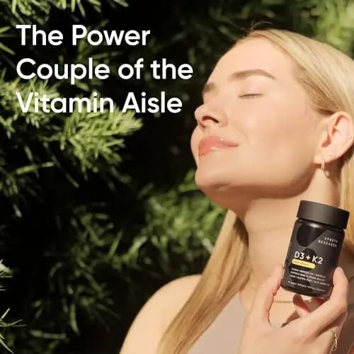 Sports Research Vitamin D3 + K2 with 5000iu of Plant-Based D3 & 100mcg of Vitamin - TrustMedUSA