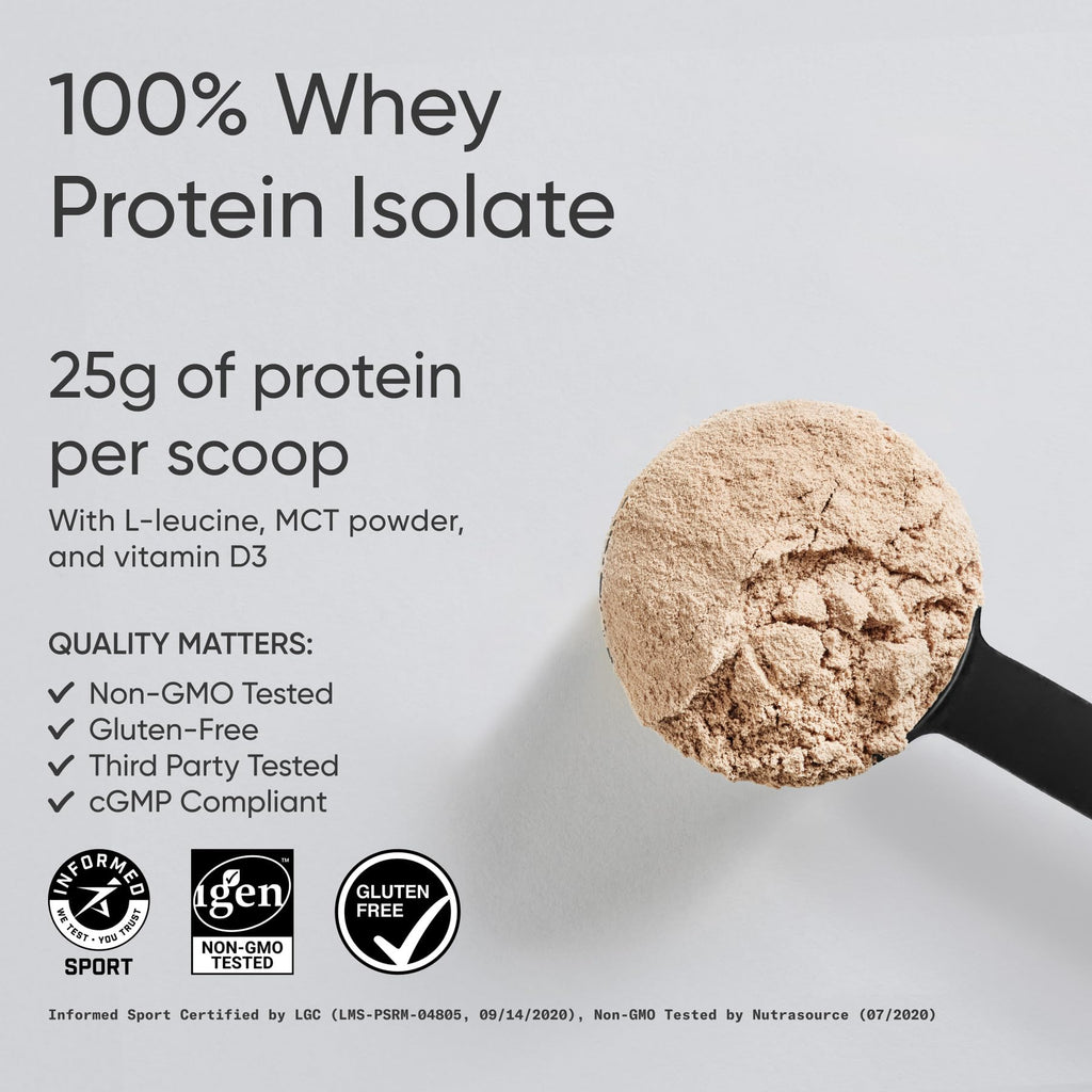 Sports Research Whey Protein Isolate - Sports Nutrition Protein Powder 25g per Serving - 5lb Bag Whey Protein - Dutch Chocolate Bulk Protein Powder, 60 Servings - Maple Wellness Supplements