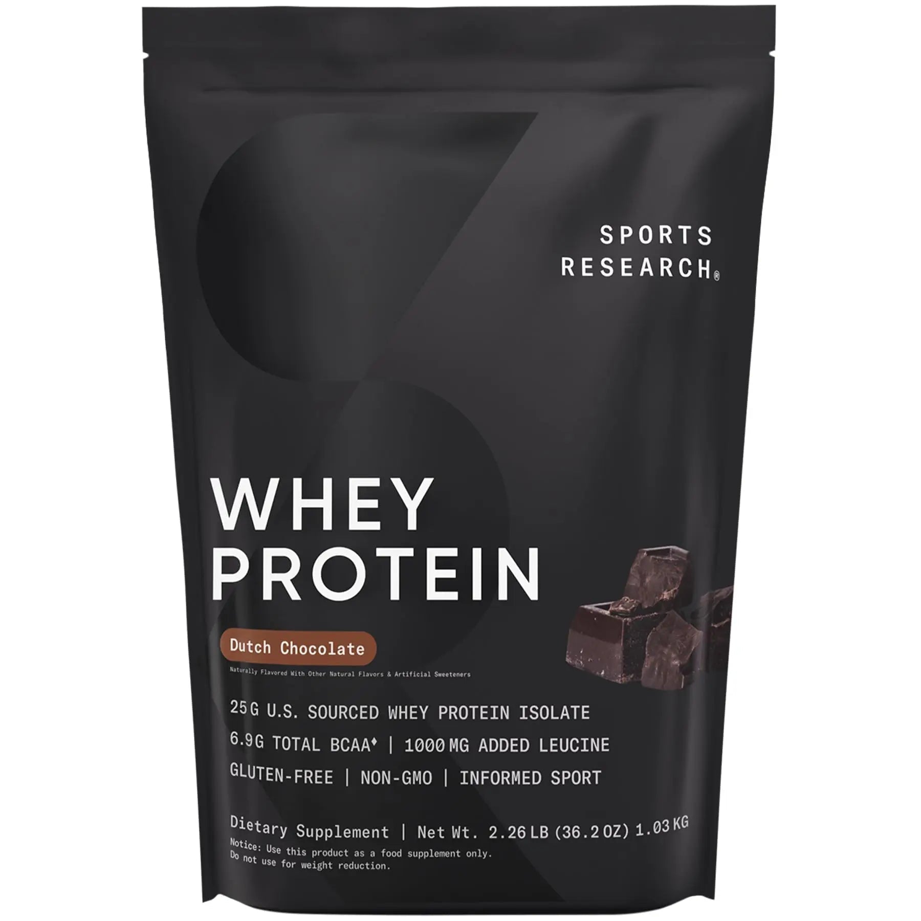 Sports Research Whey Protein Isolate - Sports Nutrition Protein Powder 25g per Serving - TrustMedUSA