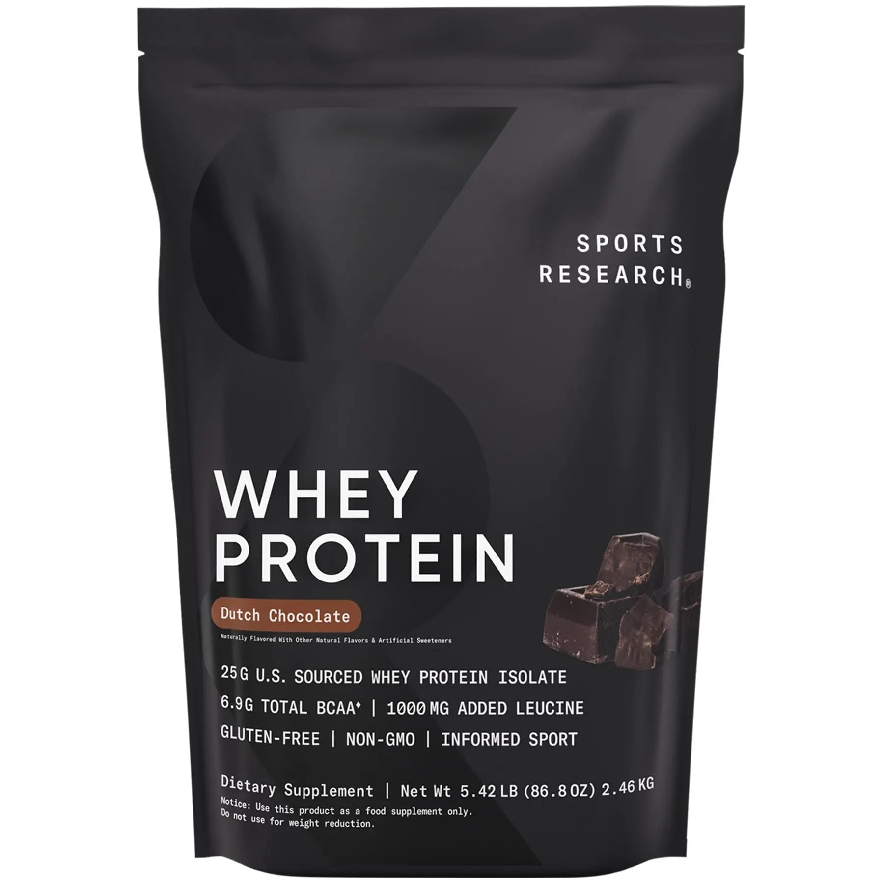 Sports Research Whey Protein - Sports Nutrition Whey Isolate Protein Powder - TrustMedUSA