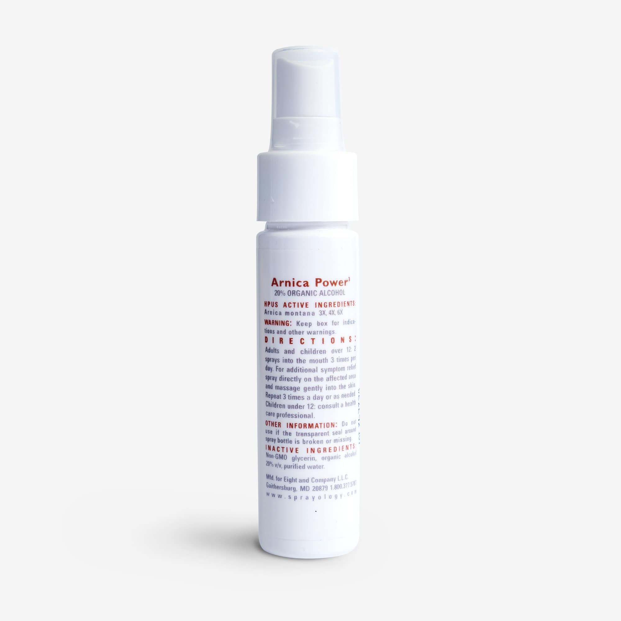 Sprayology Arnica Power - Homeopathic Oral Spray to Alleviate Muscle and Joint Discomfort | Vegan | Gluten-Free | All Natural | Lactose Free | Vegan | 30 Day Supply (1.38 fl oz) - TrustMedUSA