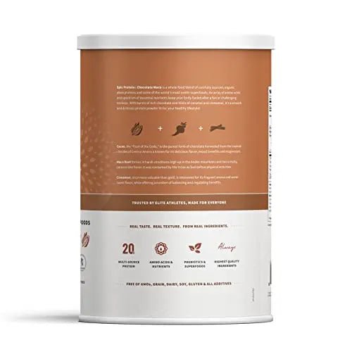 Sprout Living Epic Protein, Plant Based Protein & Superfoods Powder, Chocolate Maca - TrustMedUSA