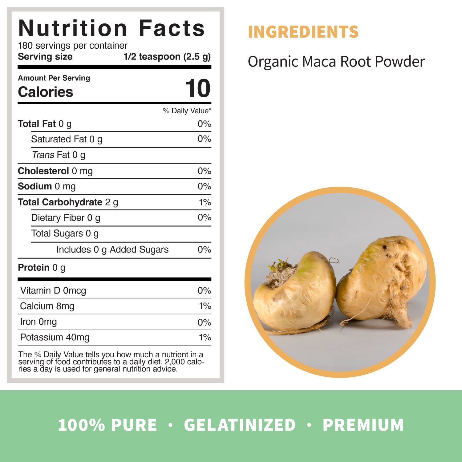 Sprout Living Organic Gelatinized Maca Root Powder, Superfood, Adaptogen, 1 lb - TrustMedUSA