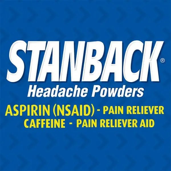 Stanback Headache Powders, Fast Pain Relief with Aspirin (NSAID) and Caffeine, 50 Count (3 Pack) - TrustMedUSA