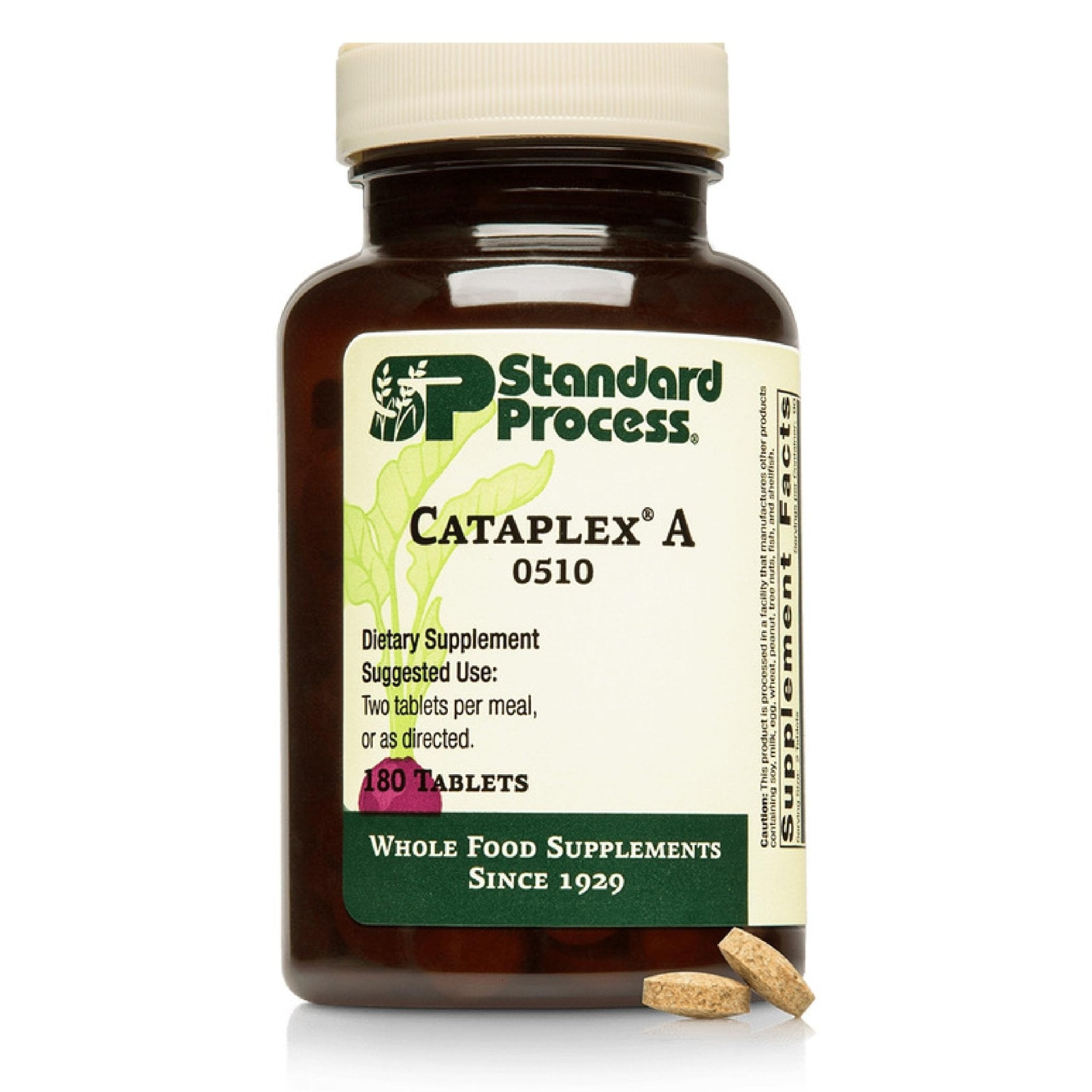 Standard Process Cataplex A - Supports Eye Health & Mucous Membranes - Supports Healthy Vision & Provides Antioxidant Vitamin A - Non-Dairy & Non-Soy - 180 Tablets - TrustMedUSA