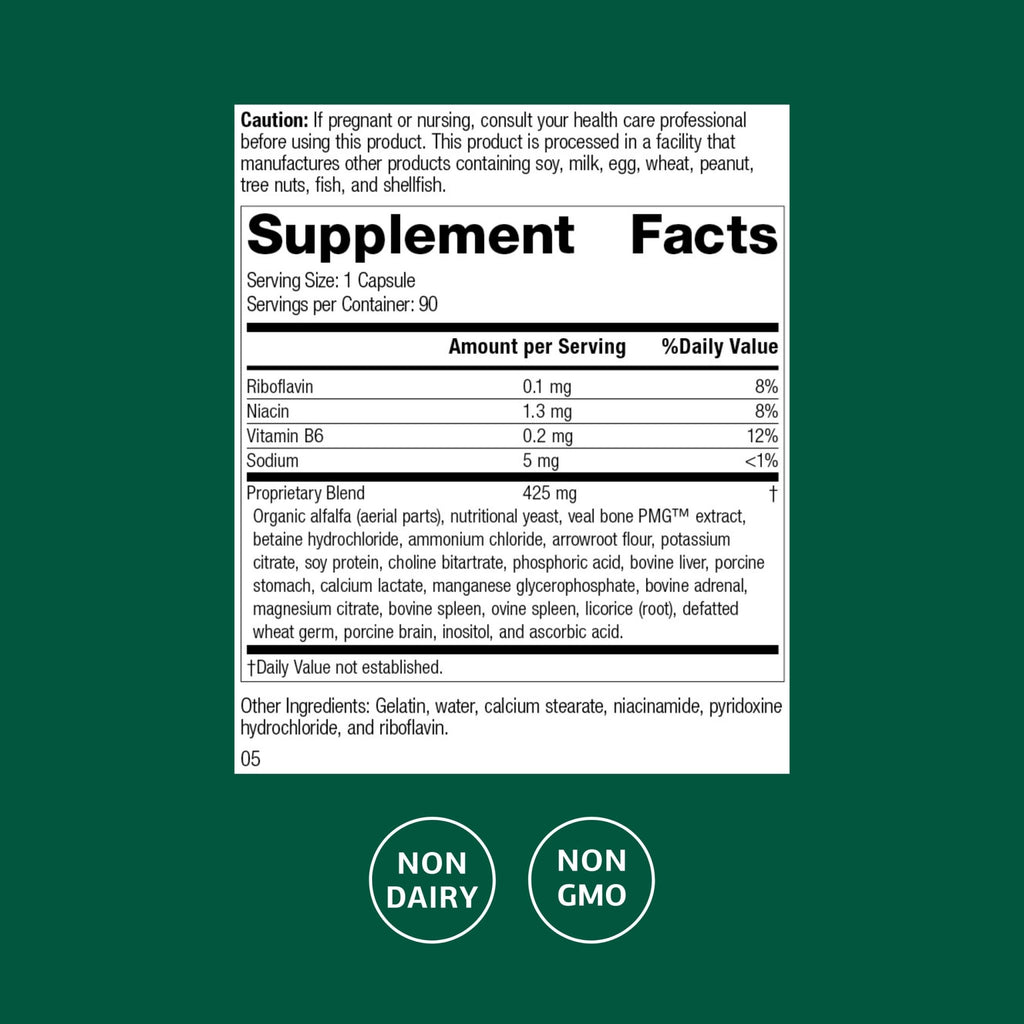 Standard Process Ostarplex - Dietary Supplement for Connective Tissue Health - Aids Liver Health & Function - Contains Vitamin B6 - Non-Dairy - 90 Capsules (90 Servings) - TrustMedUSA