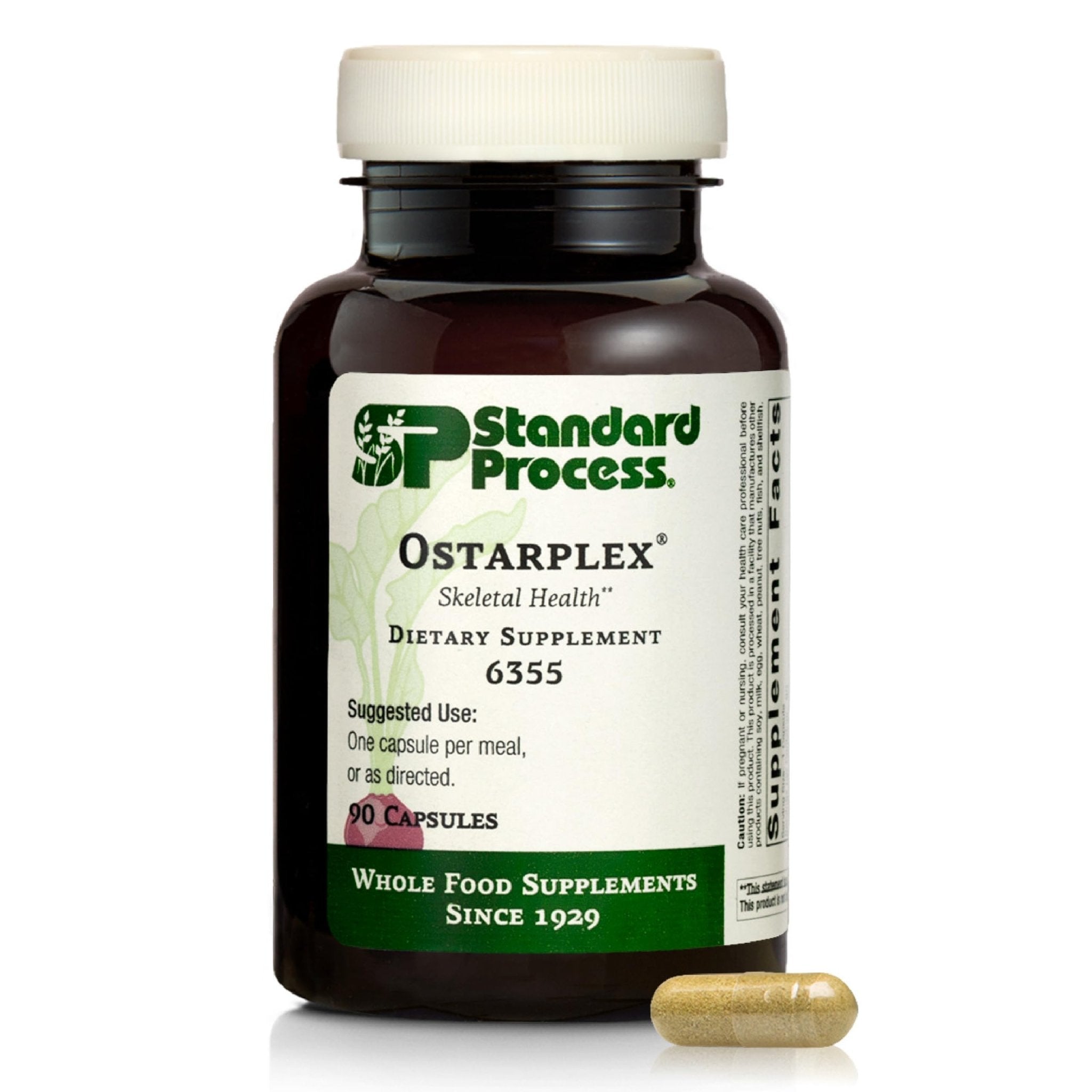 Standard Process Ostarplex - Dietary Supplement for Connective Tissue Health - Aids Liver Health & Function - Contains Vitamin B6 - Non-Dairy - 90 Capsules (90 Servings) - TrustMedUSA