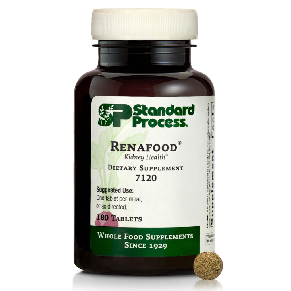 Standard Process Renafood - Supports Healthy Kidney Function & Antioxidant Activity - Contains Vitamins A - Non-Soy - 180 Tablets - TrustMedUSA