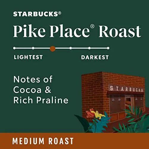 Starbucks K-Cup Coffee Pods—Medium Roast Coffee—Pike Place Roast for Keurig - TrustMedUSA