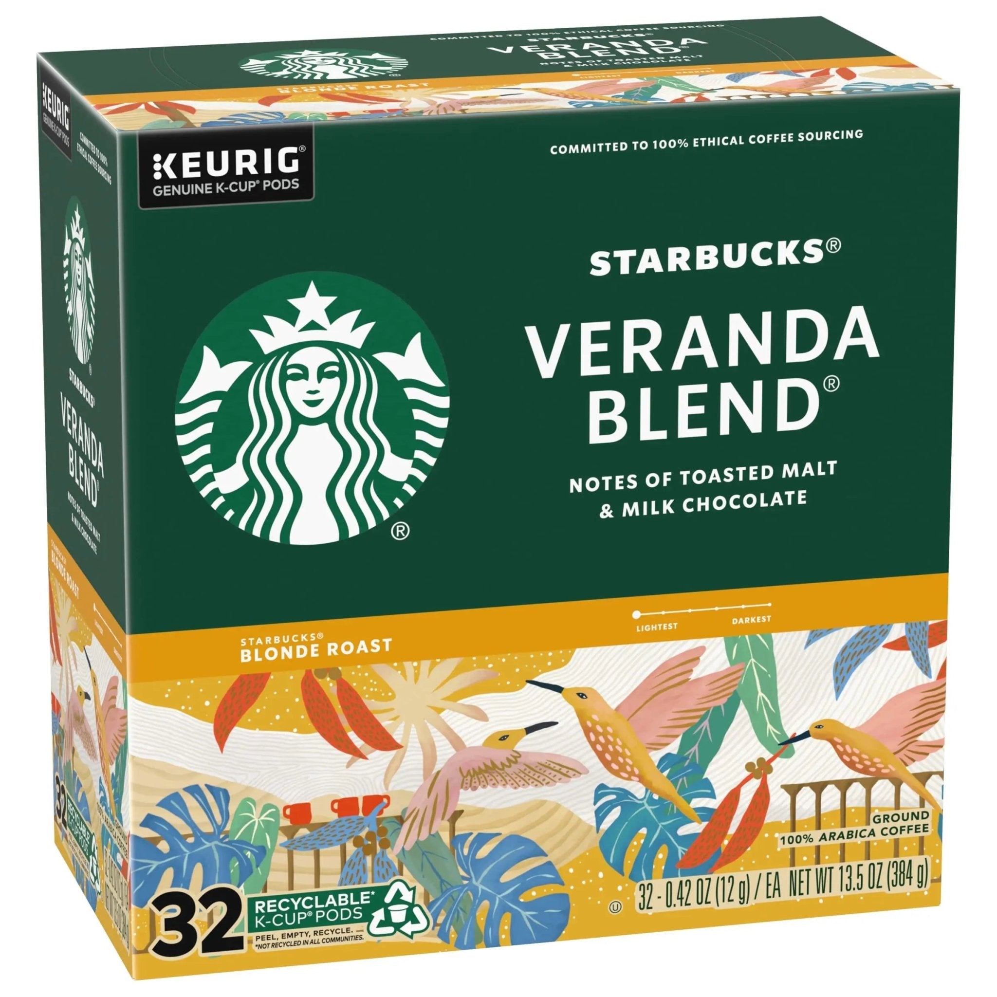 Starbucks Veranda Blend Coffee K-Cups,4/24 Pack-96 K-Cups - TrustMedUSA