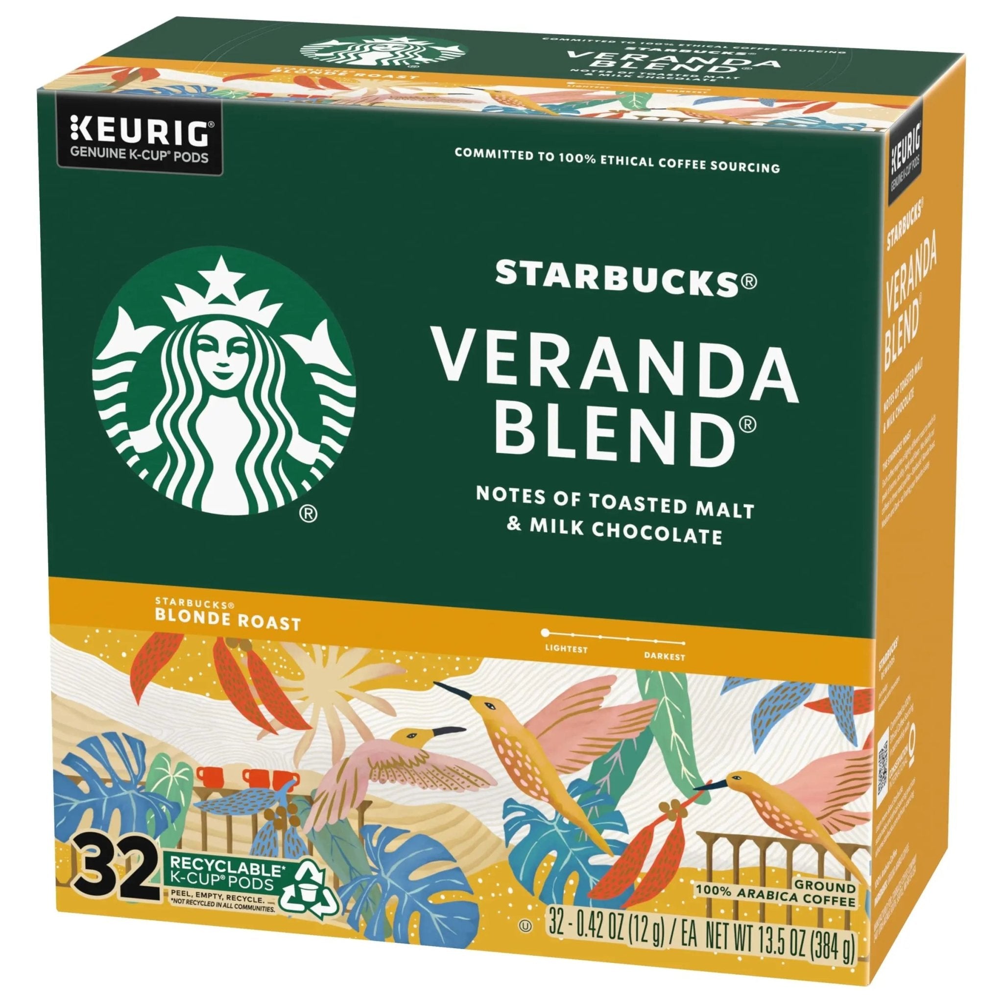 Starbucks Veranda Blend Coffee K-Cups,4/24 Pack-96 K-Cups - TrustMedUSA