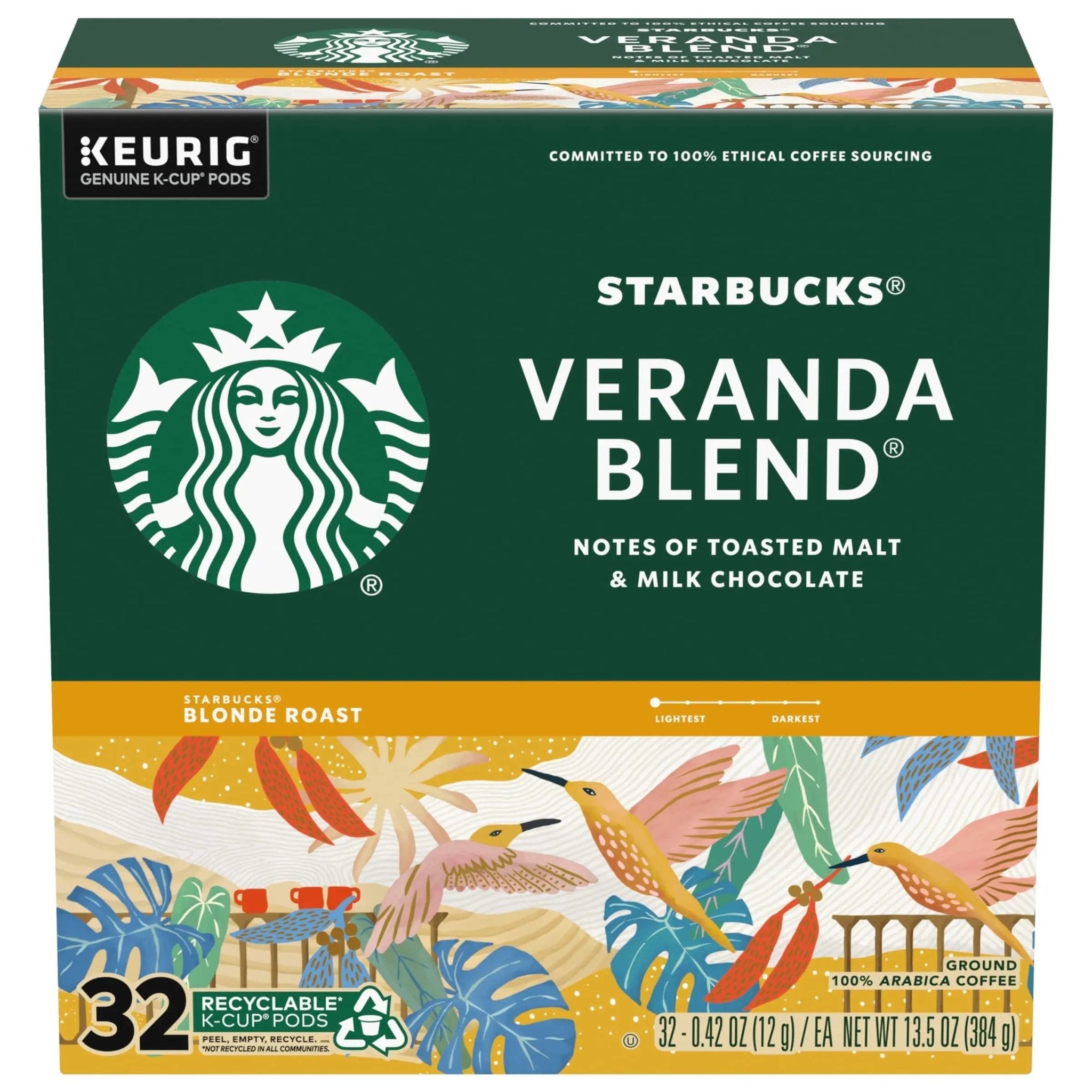 Starbucks Veranda Blend Coffee K-Cups,4/24 Pack-96 K-Cups - TrustMedUSA