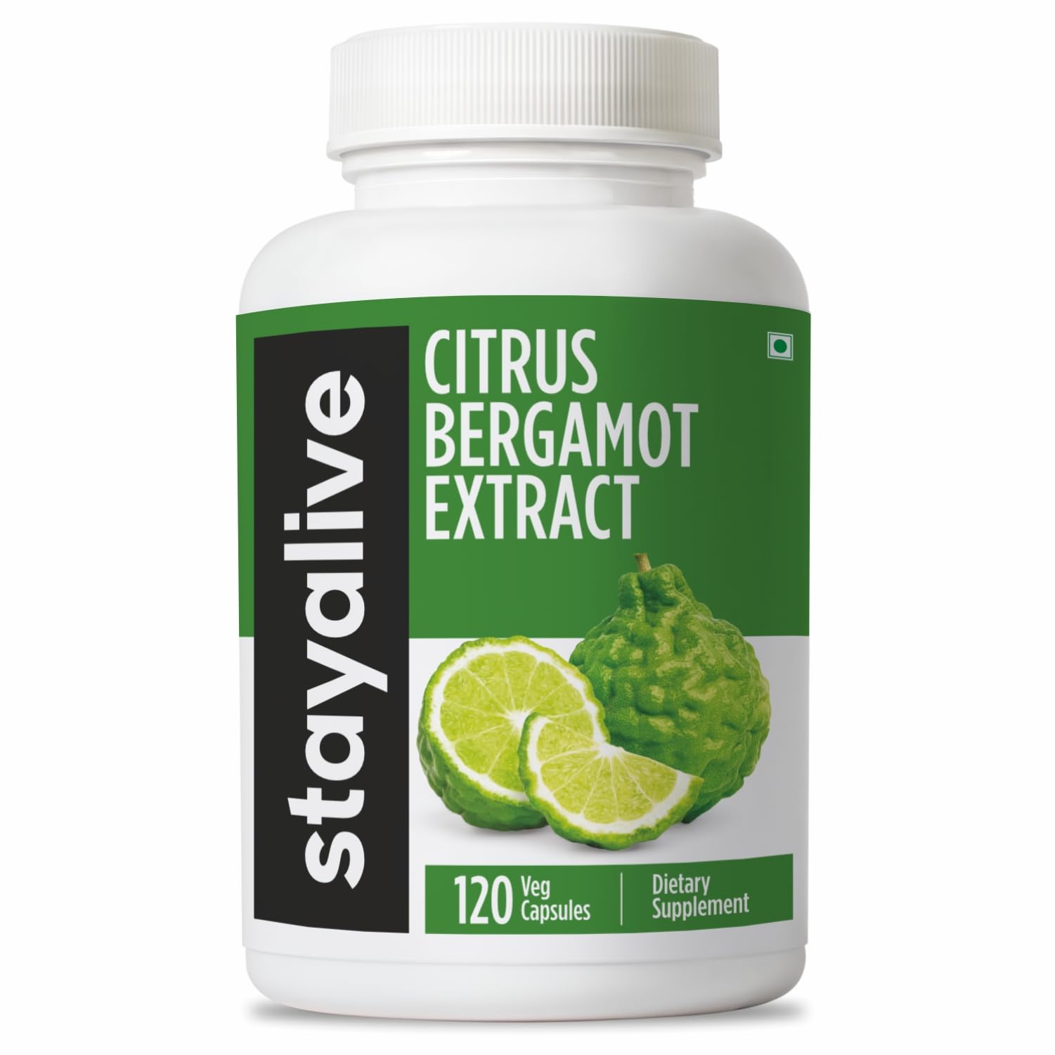 STAY ALIVE Citrus Bergamot Capsules 1000mg, 30:1 Super Extract with 50% Polyphenolic Flavanones, 120 Pills, Citrus Bioflavonoids Supplements for Women & Men | Non-GMO, Gluten-Free - TrustMedUSA