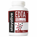 STAY ALIVE EDTA Capsules 1500mg with Zeolite 98% and Kale Extract Powder, 120 Pills, Non-GMO & Gluten Free Calcium Disodium EDTA Supplement - TrustMedUSA