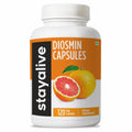 STAY ALIVE Pure Diosmin Complex 1000mg Formula, 120 Capsules, Citrus Bioflavonoids Rich Fruit Extract, 2 Month Supply, 100% Vegetarian, Non-GMO & Gluten Free Diosmin Supplement - TrustMedUSA
