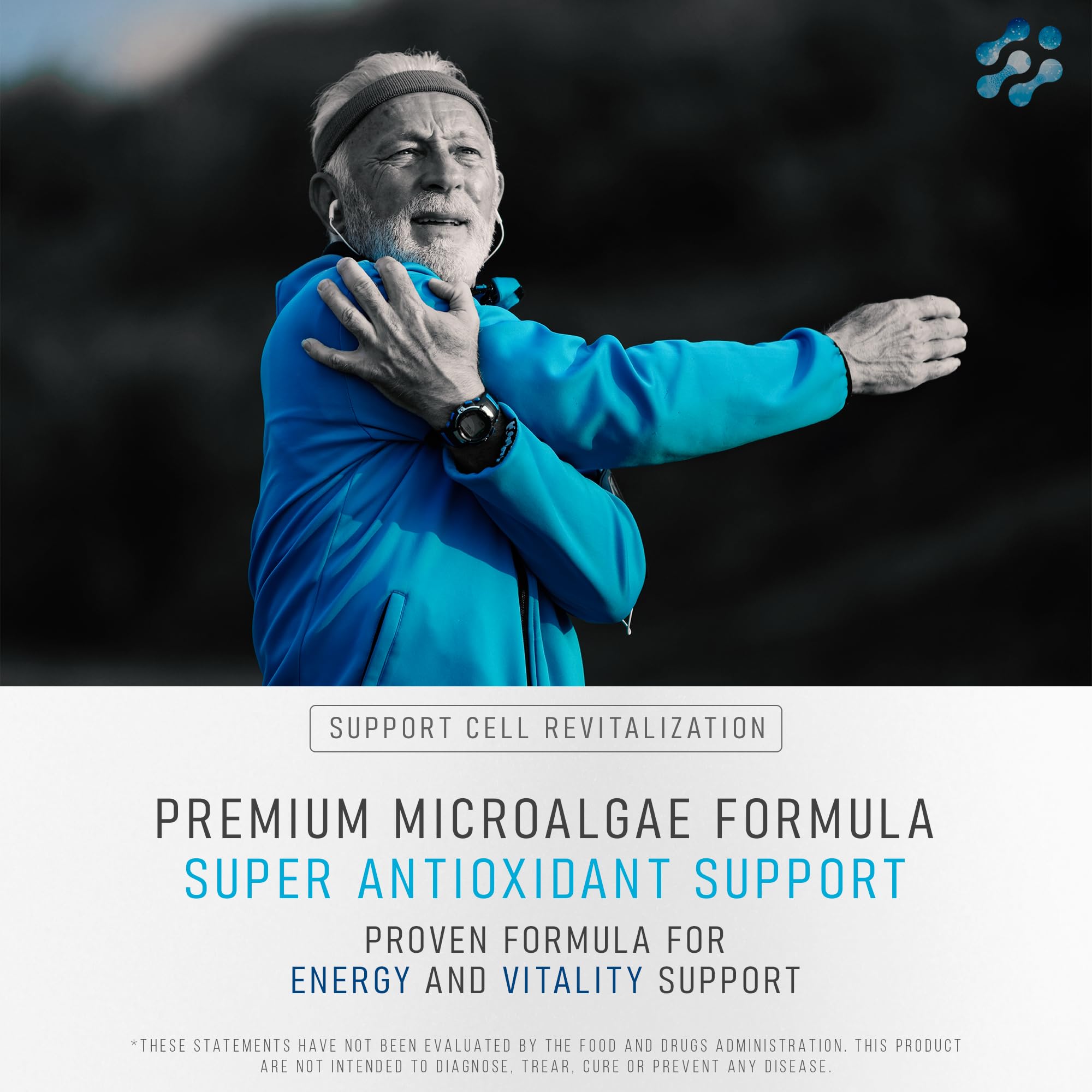 Stem Cell Supplements 500mg (60 Cap) Natural Anti-Aging & Longevity Support with Spirulina & Chlorella, Boost Cellular Renewal, Restore Youthful Energy, Reduce Joint Soreness – Celulas Madre - TrustMedUSA