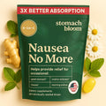 Stomach Bloom Fast-Acting Ginger for Nausea Relief | Herbal Relief for Pregnancy Nausea and Morning & Motion Sickness | Ginger, Lemon, Spearmint & B6. 28 Individually Sealed Drops. - Maple Wellness Supplements