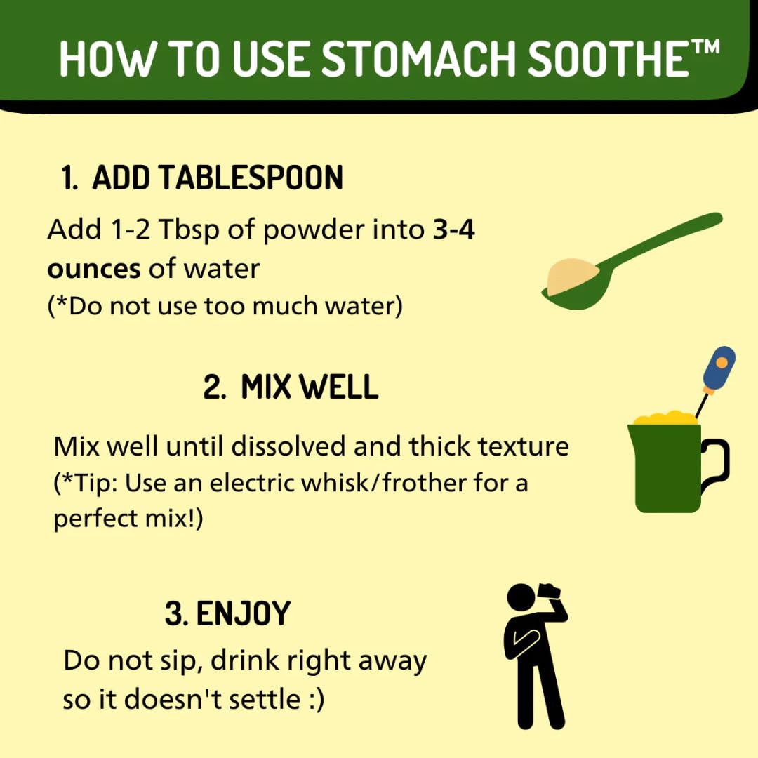 Stomach Soothe Soothe Naturals Acid Reflux Powder - L Glutamine for Gut Health, Acid Reflux Medicine, Leaky Gut Repair, Gut Lining Repair, - TrustMedUSA