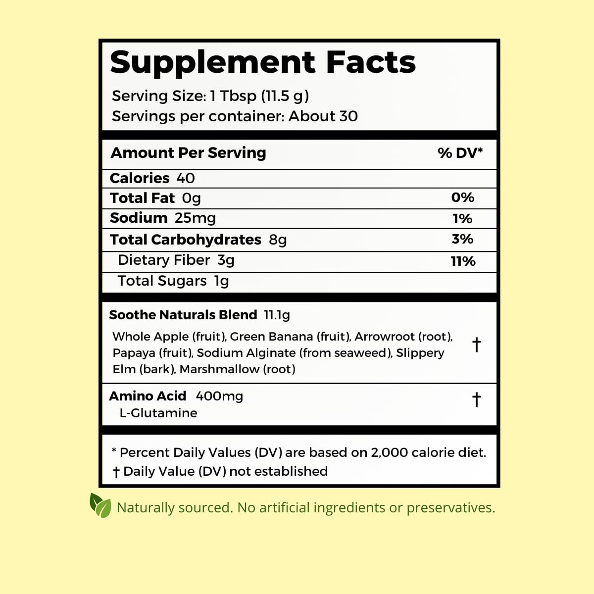 Stomach Soothe Soothe Naturals Acid Reflux Powder - L Glutamine for Gut Health, Acid Reflux Medicine, Leaky Gut Repair, Gut Lining Repair, - TrustMedUSA