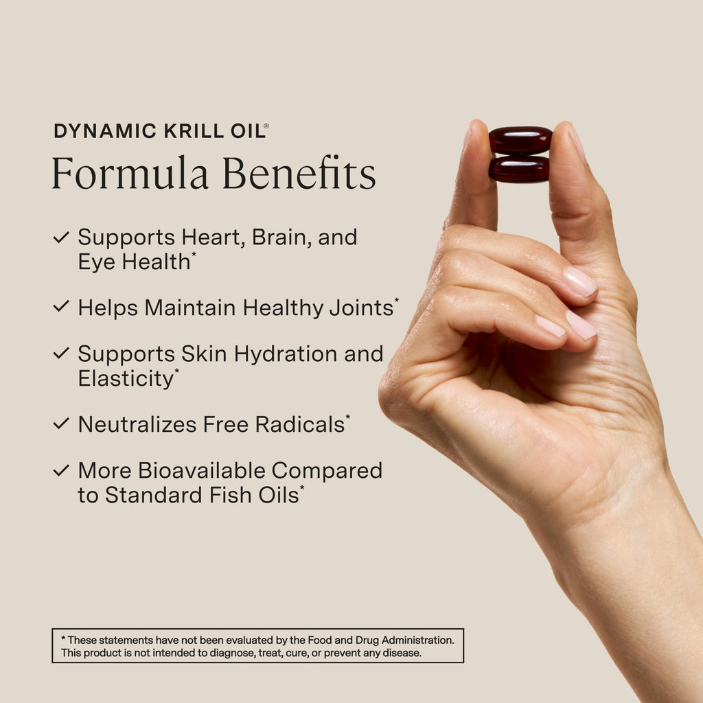 Stonehenge Health Dynamic Krill Oil 1600mg – Triple Strength Antarctic Omega-3 Supplement with EPA, DHA, Phospholipids & 2mg Astaxanthin – Supports Heart, Brain, Skin, Joint & Eye Health – 60 Softgels - Maple Wellness Supplements